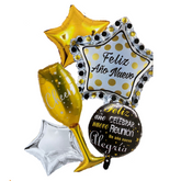 Set 5 globo feliz año nuevo